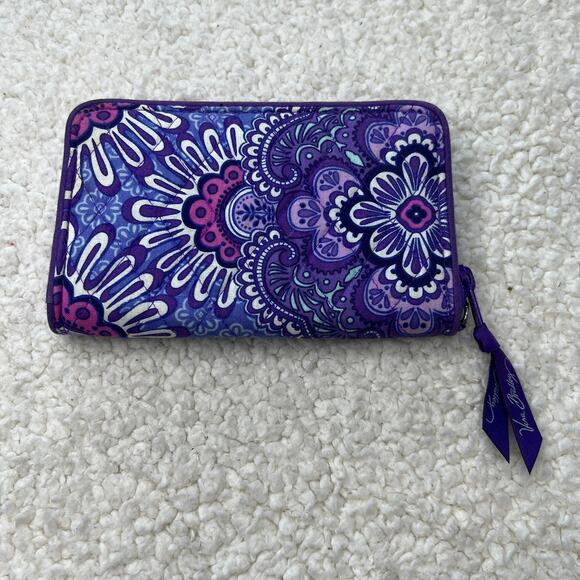 Vera Bradley Handbags - Vera Bradley Purple Zipper Wallet
